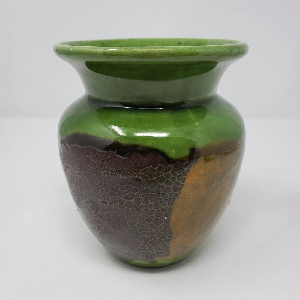 Royal Haeger Green Mid-Century 5.5"H Ceramic Glazed Vase Made In USA